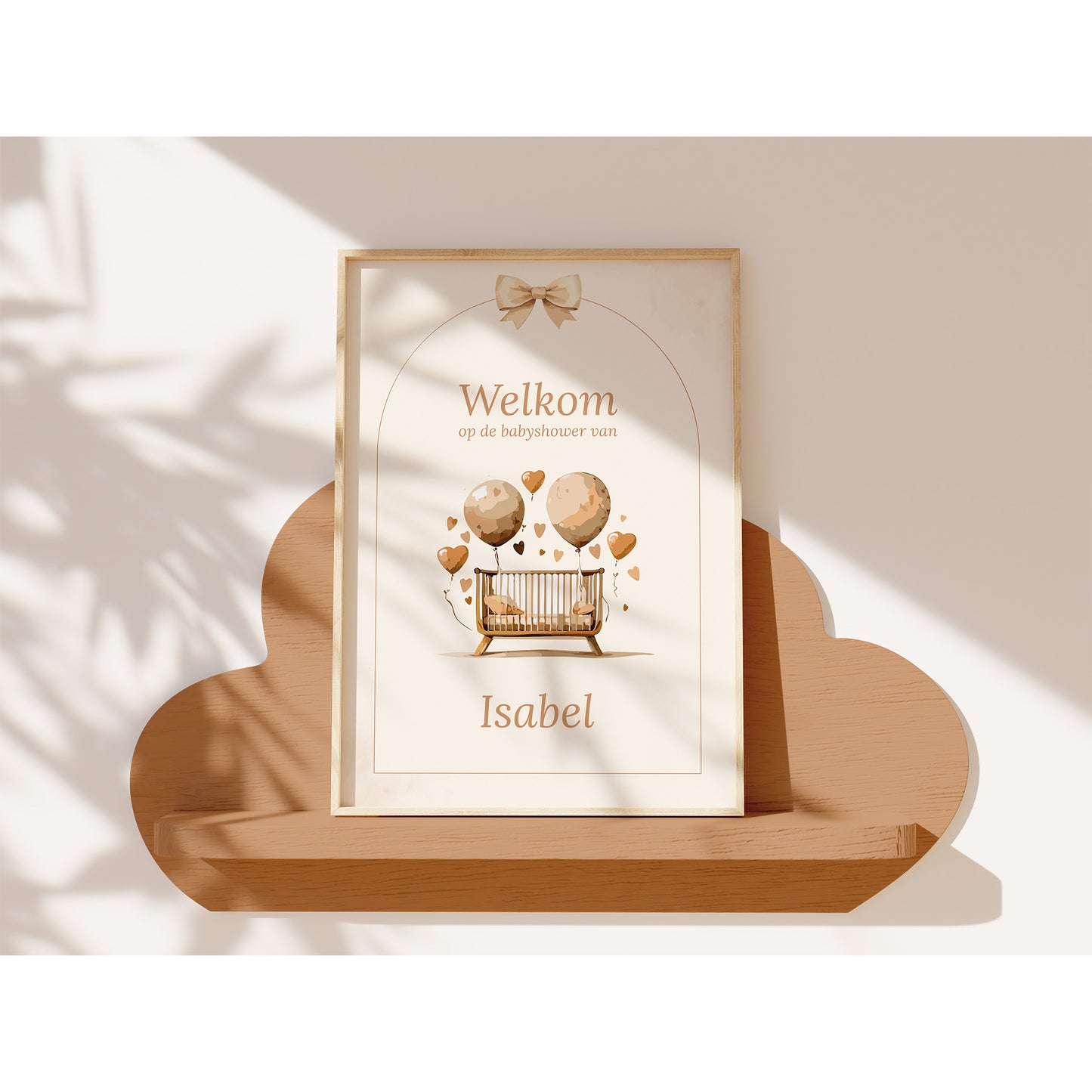 Gepersonaliseerde Babyshower Invulkaarten Set - Boho