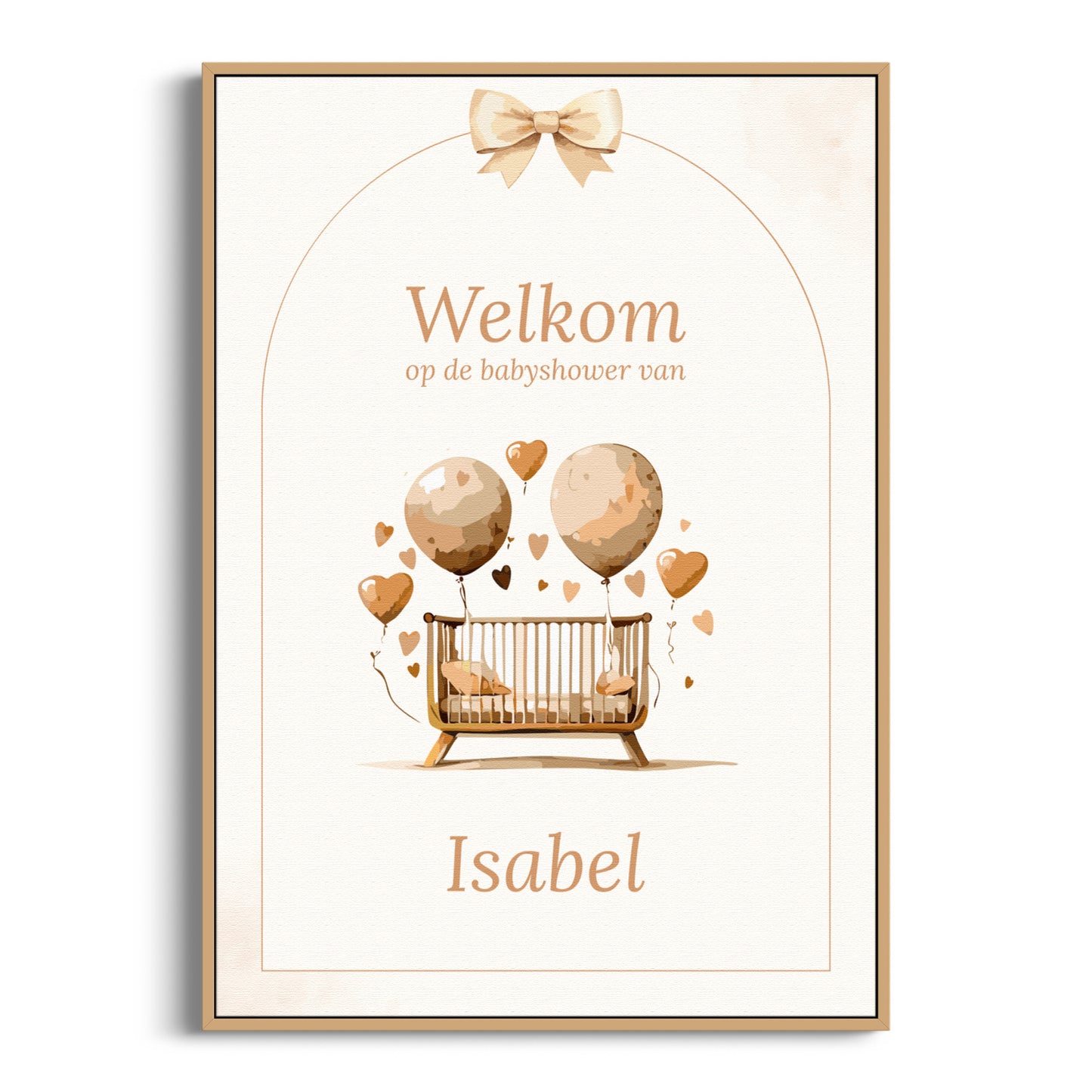 Welkomstposter Babyshower - Boho