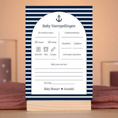 Baby Voorspellingen Navy Blue