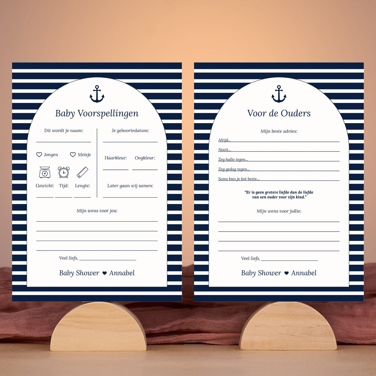Babyvoorspellingen & Voor de Ouders – Navy Blue